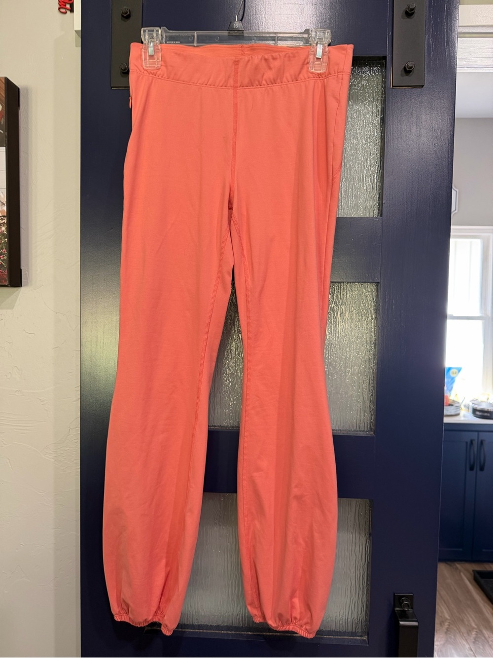 Free People Coral Pink Drawstring Hem Leggings.  So soft